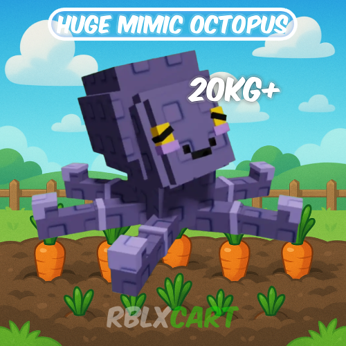 Grow a Garden Huge Mimic Octpous 20kg+ Pet