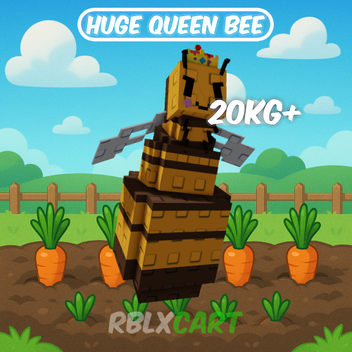 Grow a Garden Huge Queen Bee 20kg+ Pet